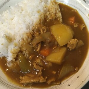 カレーライス♡スタミナつけていこうニンニク入り